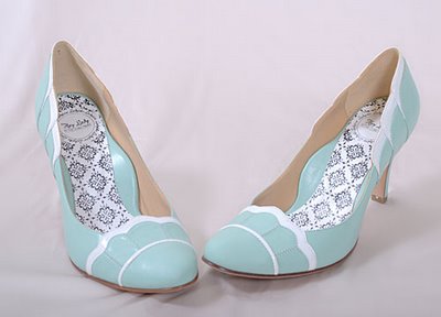 Blue Wedding Shoe on Blue Wedding Shoes  Vintage