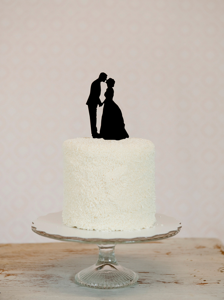  Silhouette Wedding Cake Topper 50 value to one lucky winner